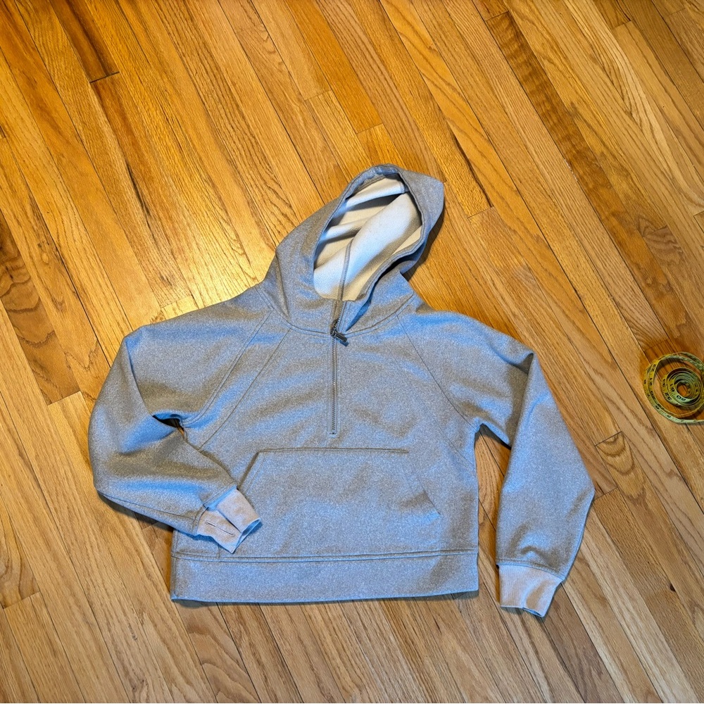 Light Gray Half-Zip Hoodie size Medium